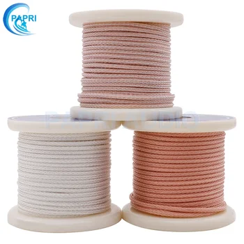 

PAPRI 16 Cores Teflon Silver OCC Wire 6N Cable For Hifi Headphone Earphone Headset Wires DIY Upgrade Headphone Cables