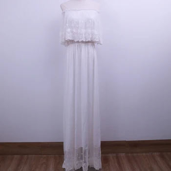 

Maxi Long Stretchy Maternity Gown for Maternity Photography Props Lace Maternity Dress Maternity Photo Shooting for Baby shower