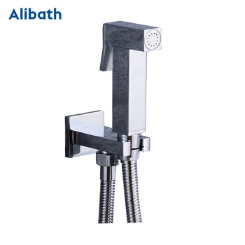 

Brass Shower Tap Bidet Faucet Washer Mixer Muslim Shower Ducha Higienica Cold & Hot Water Mixer Crane Square Shower Spray.