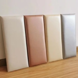 Multi Color Bed Headboards Decor PU Soft Pack Tatami Self-adhesive Child Anti-Collision Cabeceros 3D Wall Sticker Tete De Lit