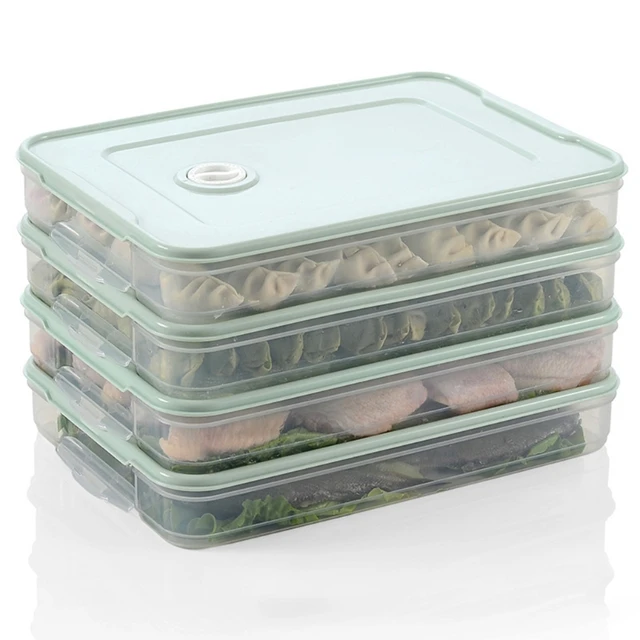 PVC Bacon Box Cheese Food Storage Container with Lid for