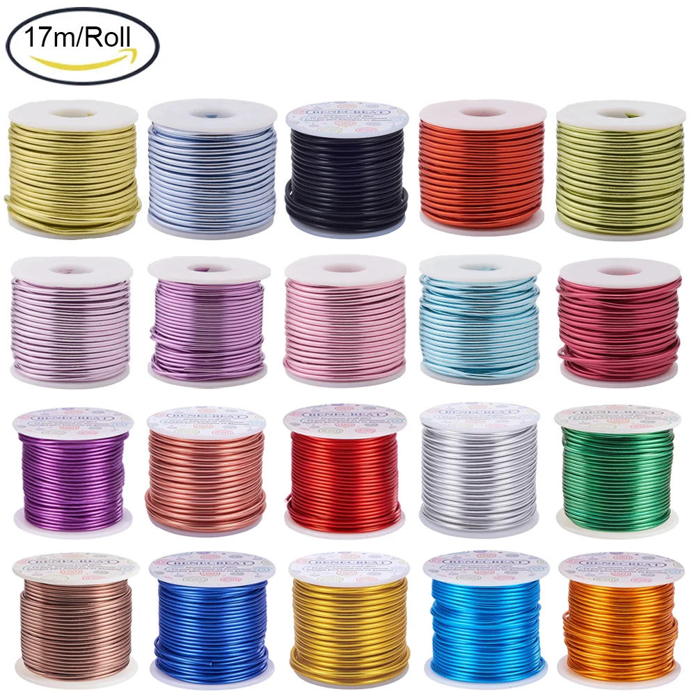 1 Roll 3mm 9 Gauge Jewelry Craft Aluminum Wire 55 Feet Bendable Metal Sculpting for DIY Floral Model Skeleton Making | Украшения и