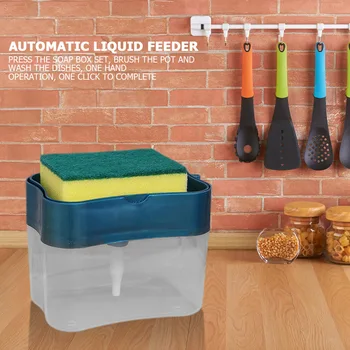 

2 in 1 Automatic Soap Dispenser Liquid Soap Pump Press Type Household Bathroom Decoration for Kitchen Bathroom