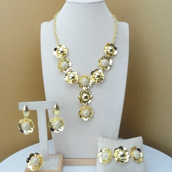 

Yuminglai Dubai Gold Jewelry Sets Imitation Jewelry for Women FHK8230
