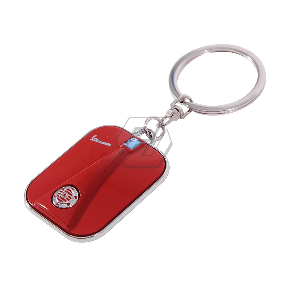 For Piaggio Vespa Scooter Accessories Sprint Primavera 50 150 150S 946 Etc Chrome Motorcycle Keychain Key Ring