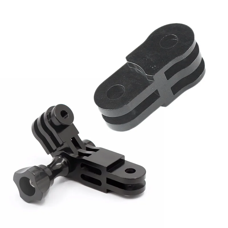 Black Camera Aluminum Extension Activity Connecter for 3-Way Pivot Arm Gopro Hero 2 3 3+ 4 &amp CNC Aluminium Alloy - Цена: 