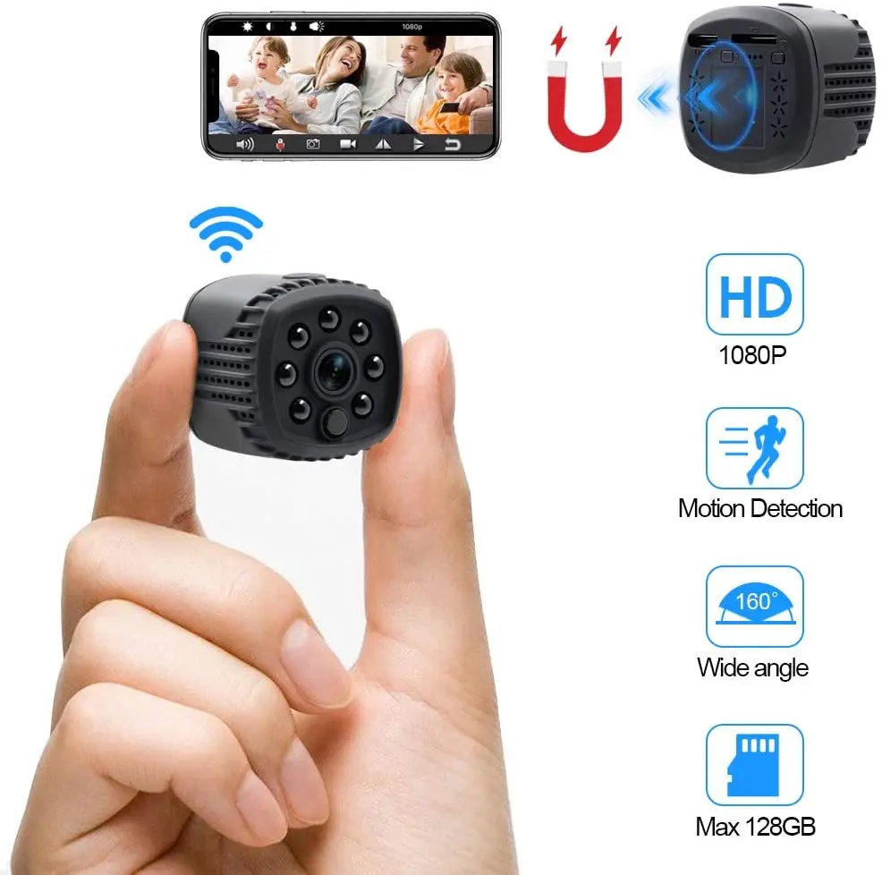 Мини Wi Fi камера 1080P HD с дистанционным воспроизведением видео маленькая микро