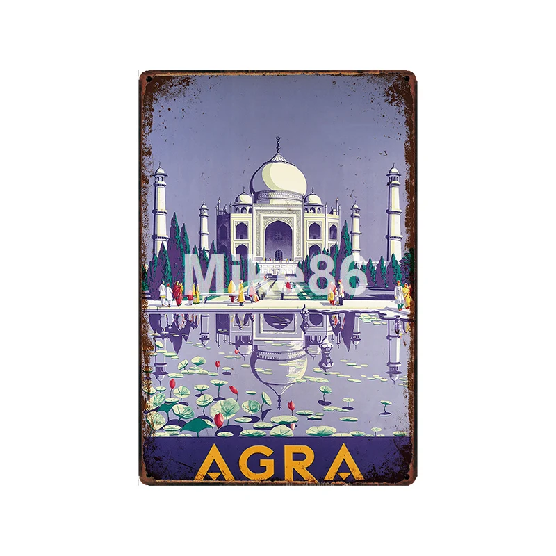 [Mike86] Индия AGRA Cobra Турция HK, металлический знак, винтажный магазин, рисунок на железной поверхности в стиле ретро постер с городом, Искусство 20*30 см, LT-1943 - Цвет: GLC-14926