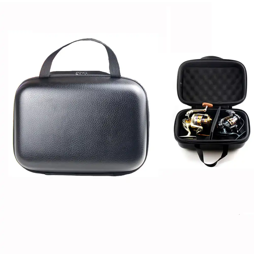 魚リールバッグバッグスピニングリールケース革保護ハードシェル耐衝撃waterproの釣具収納ケース 釣りバッグ Aliexpress