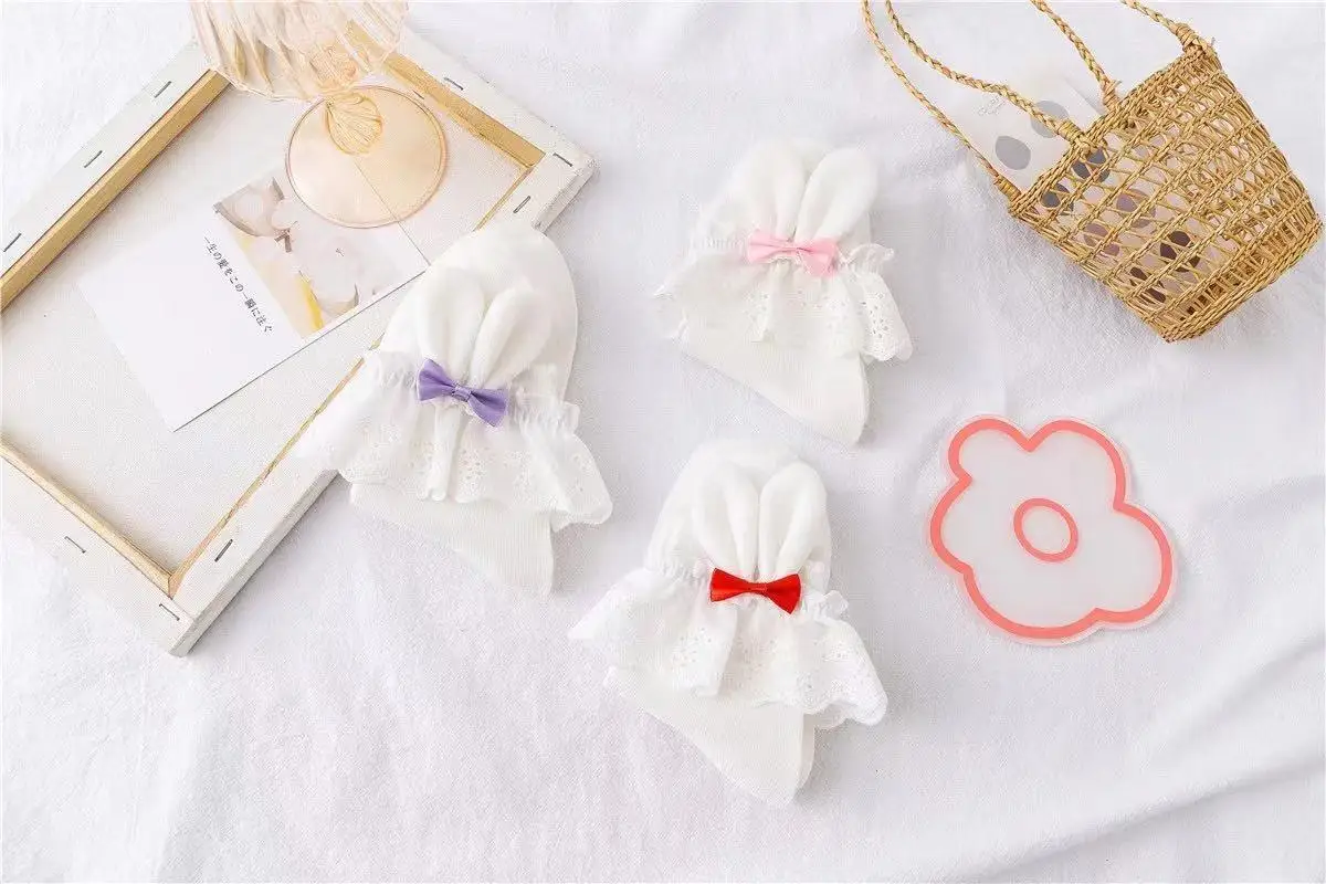 Cosplay&ware Pink Girls Kawaii Lolita Socks Cute Rabbit Ears Bowknot Japanese Gothic Lace Ruffles Stocking Cotton Cosplay -Zentai shop online H2ac7489cd9d048418365523593aced3cN.jpg