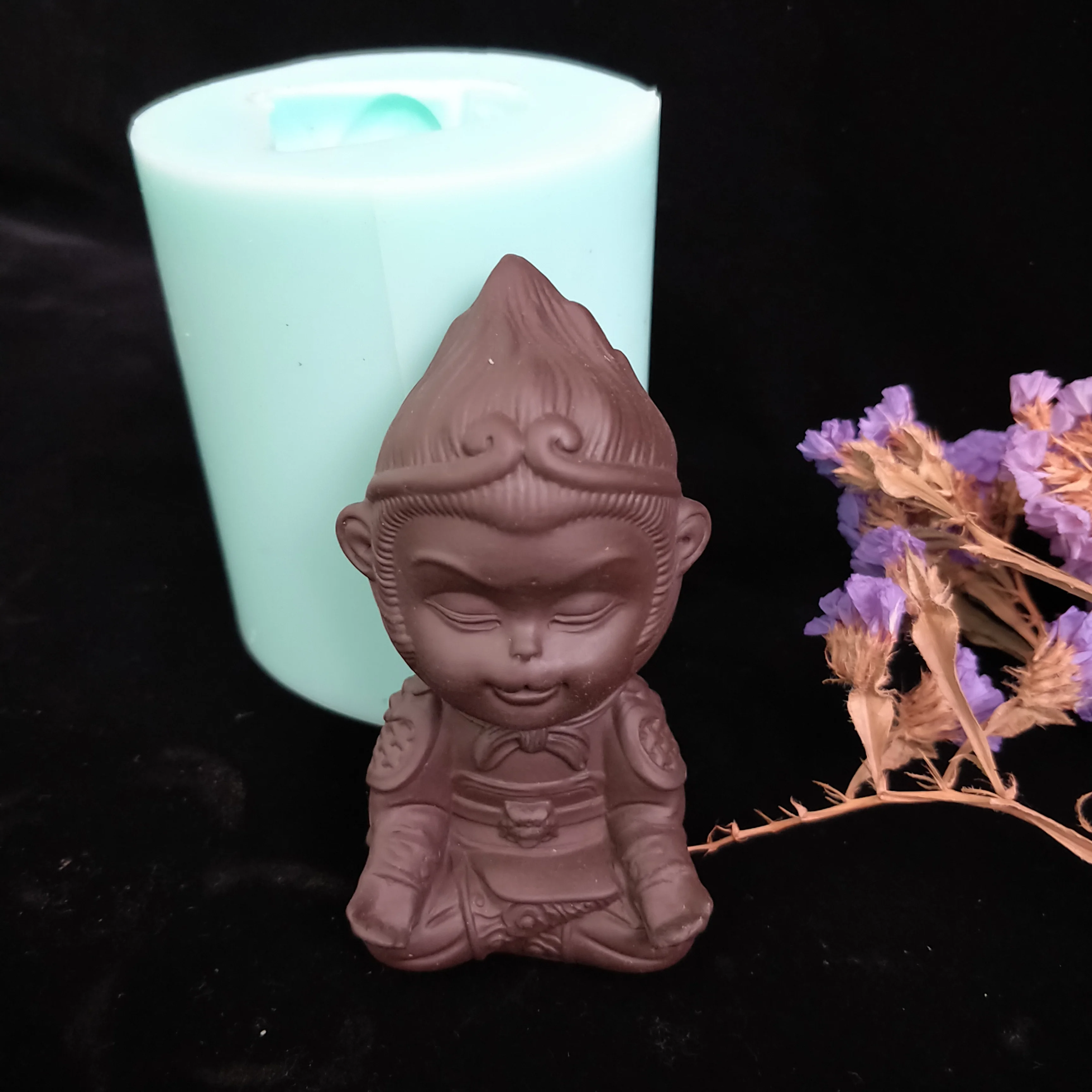 

DW0142 PRZY silicone mold soap mould monkey Buddha handmade soap making molds candle silicone mold resin clay mold