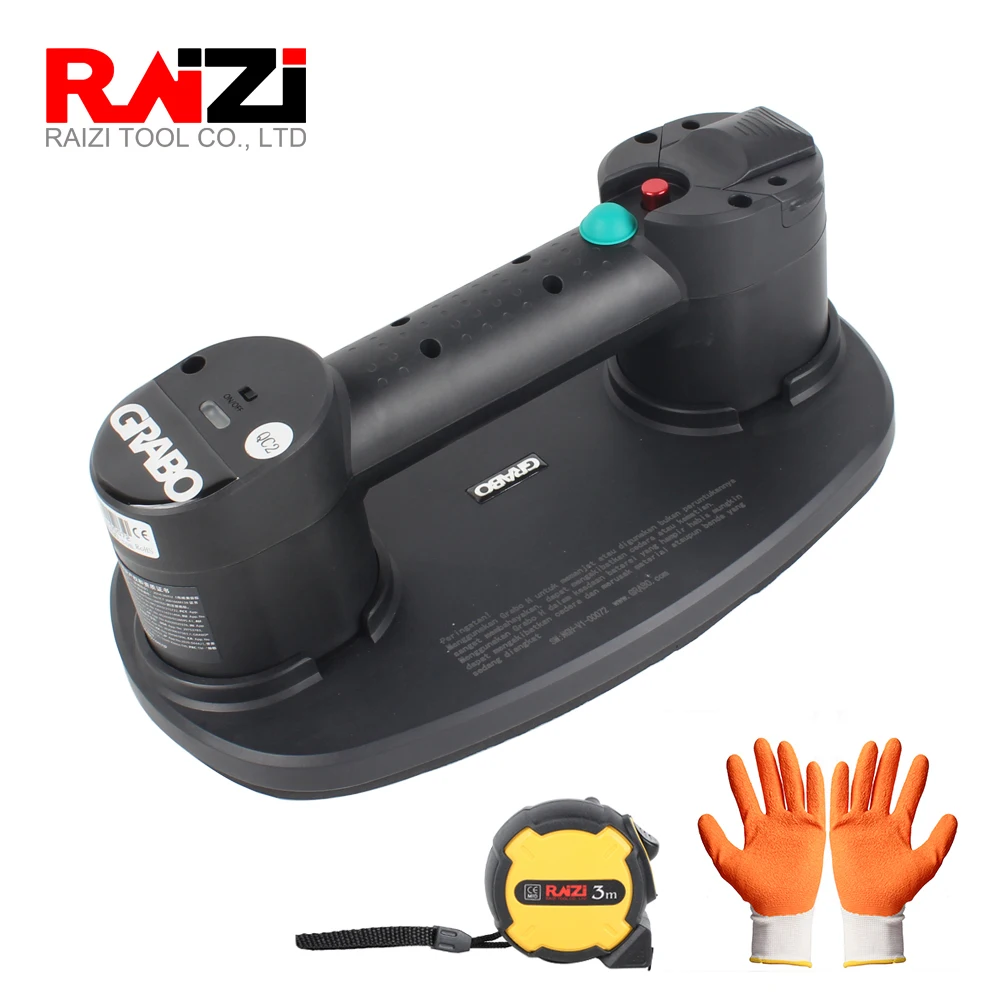 Raizi Grabo Portable Electric Vacuum Suction Cup for Wood  Glass Tile  Battery Heavy Lifting Carrying Tools Tile TOOL