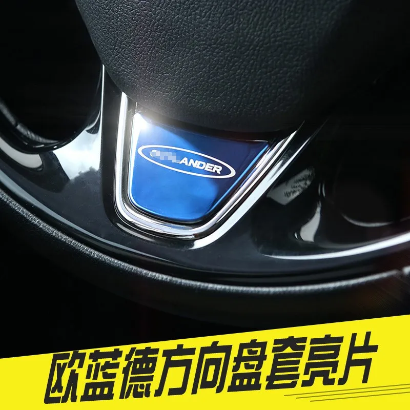 

For Mitsubishi Outlander 2013-2019 1pcs/set Car Steering Wheel Steel Sequins Cover Case Auto Accessories Car-Styling