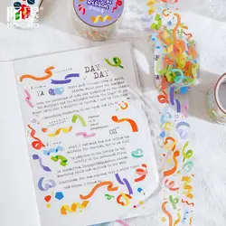 Ruban adhésif décoratif Washi pour Scrapbooking, étiquette autocollante pour planificateur de fête, papeterie fournitures de bureau 