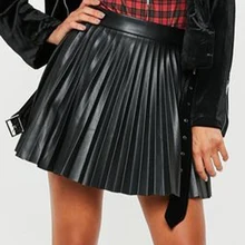 Aliexpress - Black Pleated A-Line Women Mini Skirts High Waist Zipper Female Skirt 2021 Spring Streetwear Solid All-Match Casual Lady Bottom