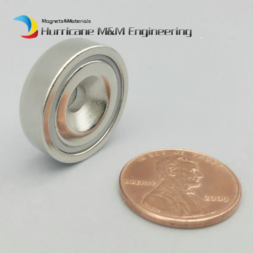Монтажный магнит диаметр. 16-75 мм зажимной горшок магнит с потайным винтовым отверстием сильный постоянный Неодимовый удерживающий магнит
