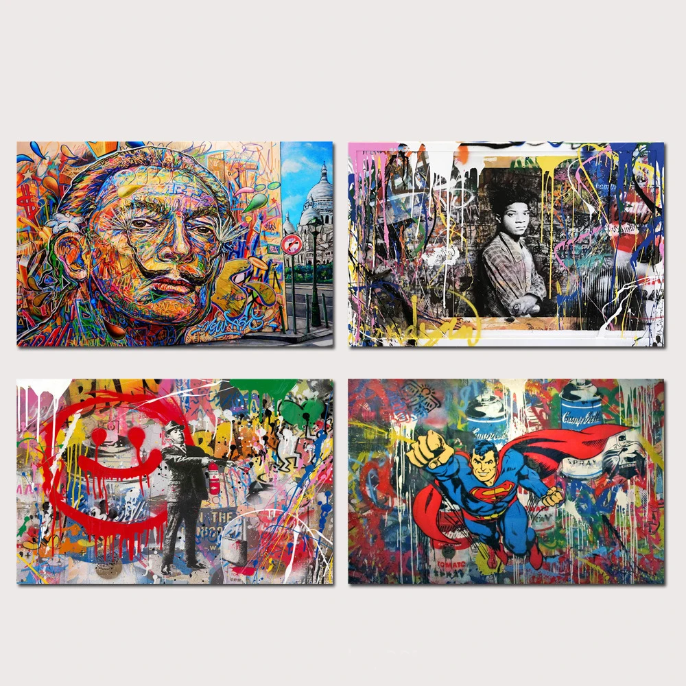 Mr. Brainwash Художественная Картина на холсте уличные граффити стеновые