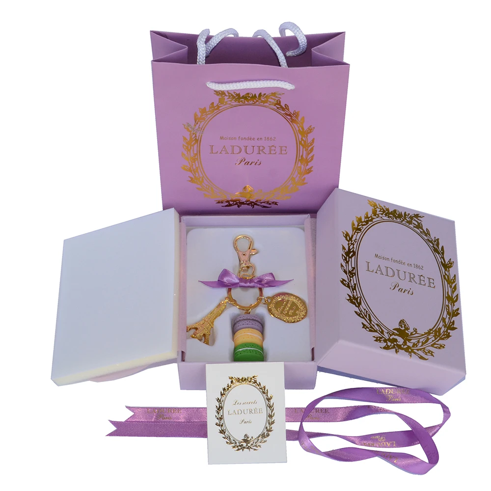 Big size laduree macaron key chain-new box (3)