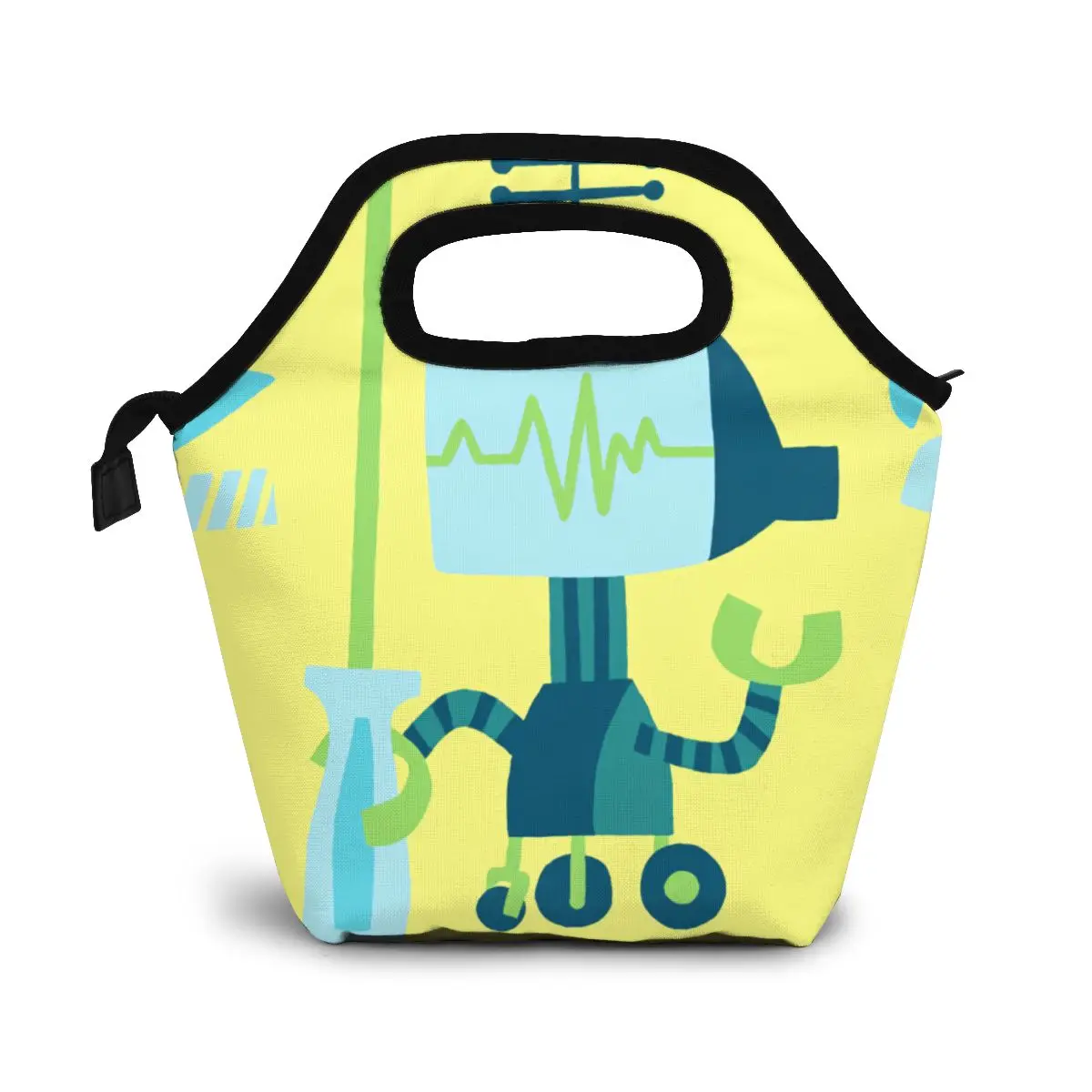 robot lunch bag