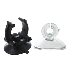 2 шт. пластиковые зажимы для нагревателя аквариума 33 мм Диаметр присоски черный и 10 x аквариумный аквариум для аквариума держатель для воздушной линии трубки присоски C