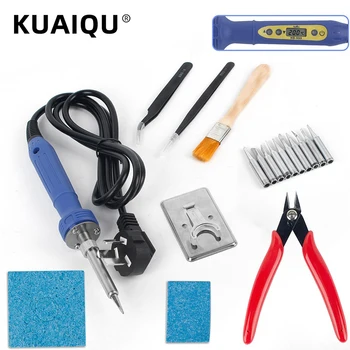 

110V 220V Adjustable Temperature Soldering Iron LED Display 90W Welding Solder Iron Rework Station Soldering Iron Sets HD-S90