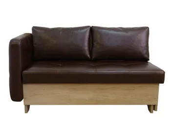 

Couch RGB 120 eco-leather chocolate left