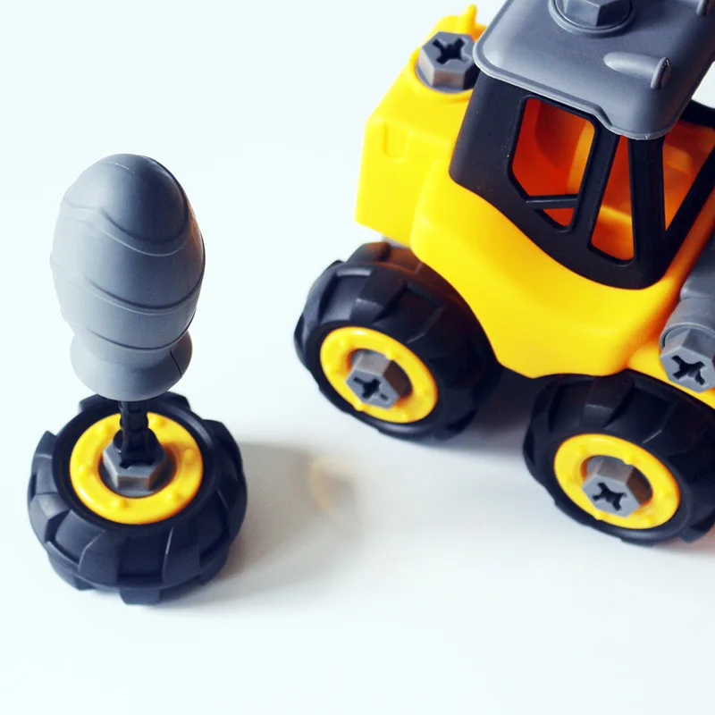 

Children Engineering Vehicle Removable Large Size Assembled Educational Toy Spatula Boy Excavator Set DIY Assembly of
