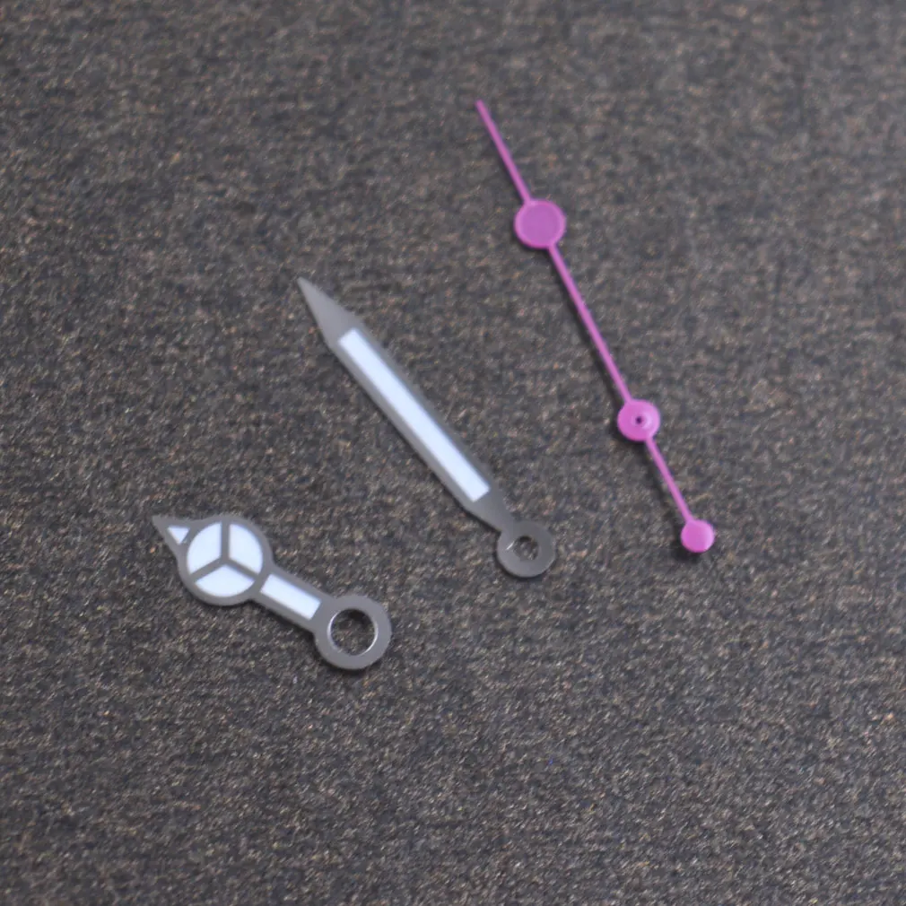 

Pink second hand Green luminous watch hands fit NH35 NH36 7S36 7S25 7S35 6R15 4R15 4R35 4R36 movement Watch parts hands