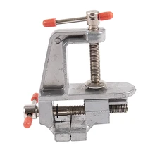 Алюминиевый миниатюрный маленький ювелирный зажим на стол скамейке тиски инструмент тиски 85 мм x 95 мм продвижение