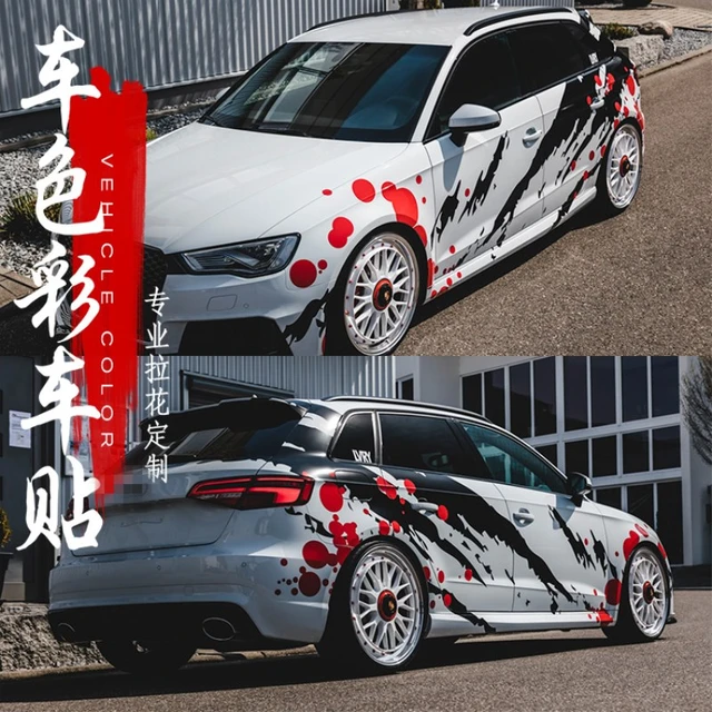 Car stickers FOR Audi RS3 RS4 RS5 RS6 A3 A4 modified body decals custom  fashion stickers - AliExpress