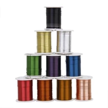 10 рулонов медной проволоки бисерная нить для рукоделие Создание ювелирных изделий смешанный цвет- 0,3 мм