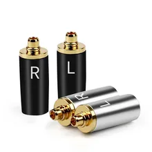 4Pair MMCX Adapter For UE900 SE535 SE215 W10 Headphone Pin Gold Plated Copper Plug Earphone Audio Jack DIY Metal Wire Connector