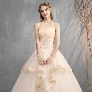 

luxury bridal gown lace up short sleeve wedding dresses anniversary gown vestido de noiva /свадебное платье/robe de mariee