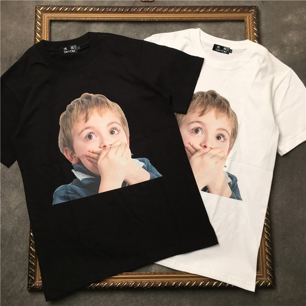 

marcelo barrett Men's Short-sleeved T-shirt Surprised little boy print Women T SHIRTS|Streetwear 2191001545