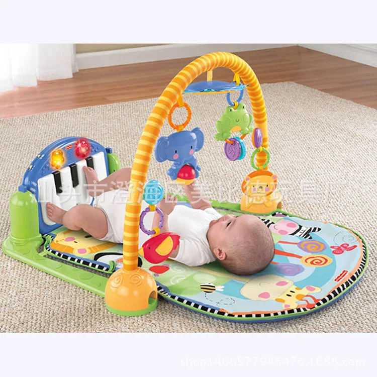 

Infants Early Childhood Educational Toy Pedal Piano Multi-functional Rattle Fitness Frame Crawl Pad Fitness Rack