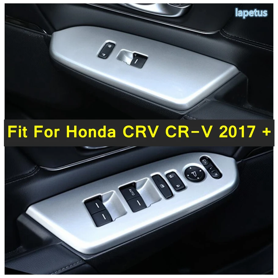 

Car Armrest Window Rise Lift Down Control Button Panel Cover Trim Fit For Honda CRV CR-V 2017 - 2020 ABS Interior Accessories