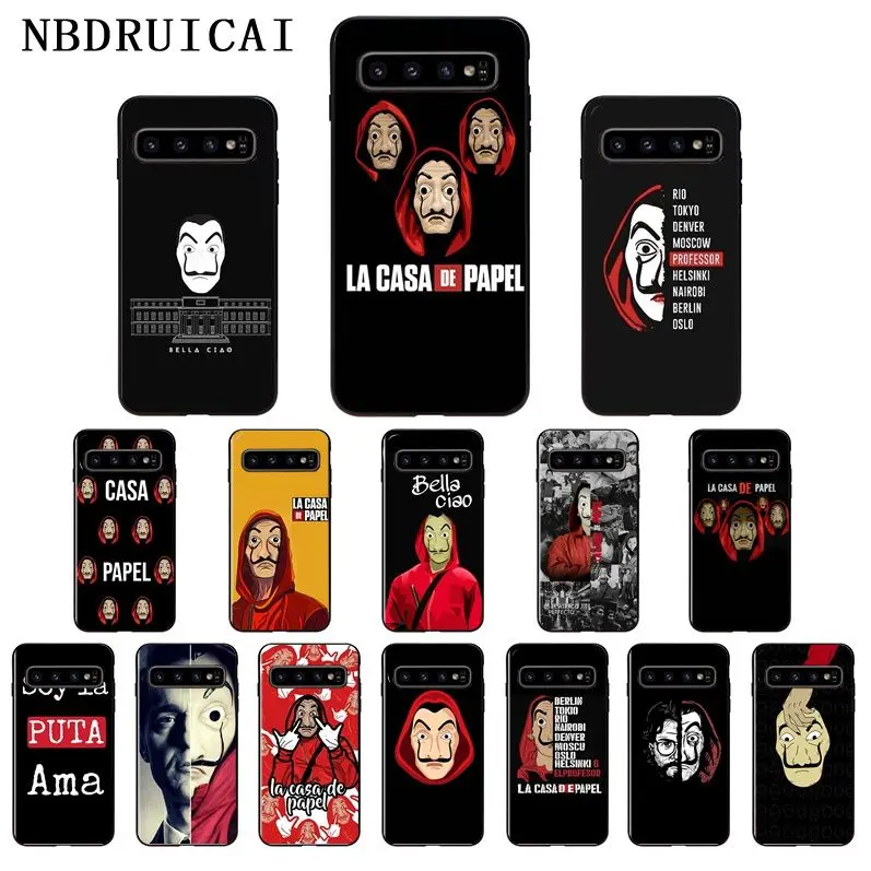 NBDRUICAI Испания tv La Casa de papel высококачественный чехол для телефона samsung S9 plus S5 S6 edge S7 S8