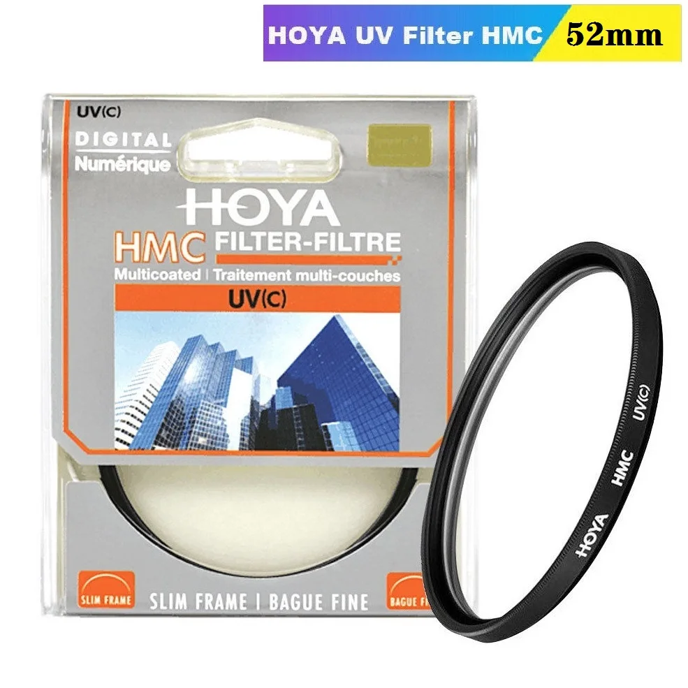 Hoya Uv(C) Hmc 52Mm Filter Slim Frame Digital Multicoated Hmc Per Nikon Canon Sony Camera Lens Protection