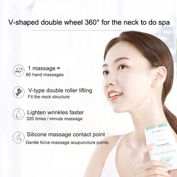 Fonce Scroll wheel Neck Cream 120g Massage Nourish Skin Care Fade Neckline Wrinkle Lifting Firming