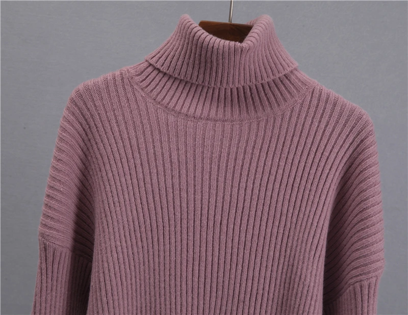 Hirsionsan Elegant Knitted Sets Women 2021 New Casual Two Pieces Turtle Neck Sweater and Midi Skirt Female Warm Suits with Skirt designer suits for women