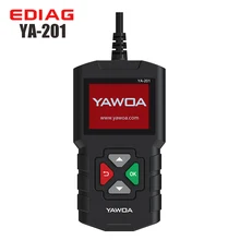 YAWOA YA201 считыватель кодов OBD2 EOBD автомобильный диагностический инструмент Многоязычный мульти-ЭБУ тестирование батареи USB обновление Авто адаптер
