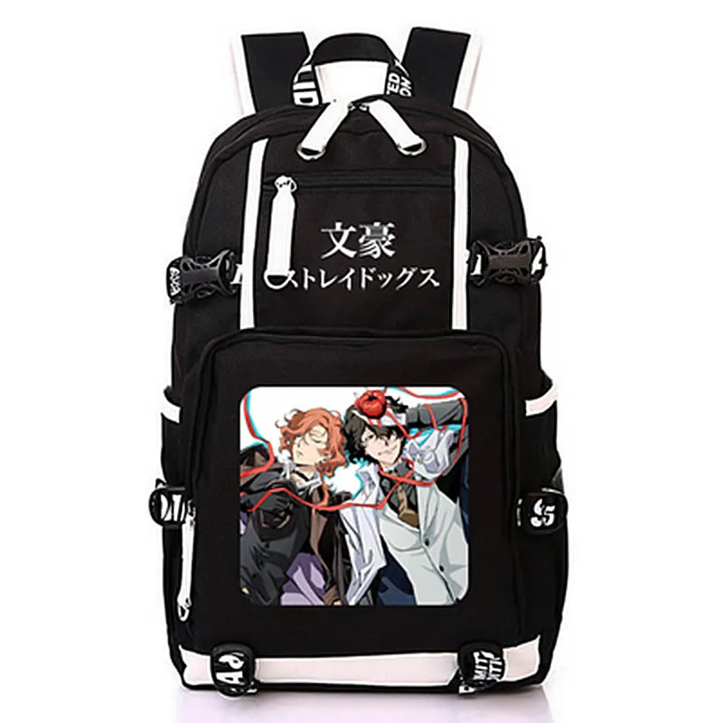 Аниме Bungou бродячие Собаки Рюкзак Mochila ноутбук школьный рюкзак дорожная сумка книжные сумки для подростков студентов - Цвет: Style-16