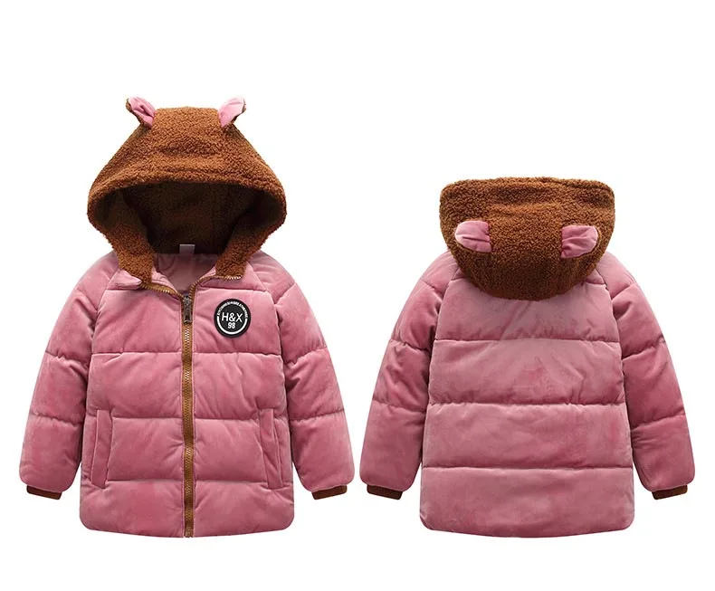 New winter children down& parkas 2-8Y boys girls warm outerwear windproof hooded coats Child thick jacket for kids winter TOPS