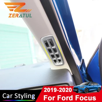 

Zeratul Car Styling Front Air Conditioning Vent Outlet Cover Decoration Trim Stickers For Ford Focus 2019 2020 Accessories