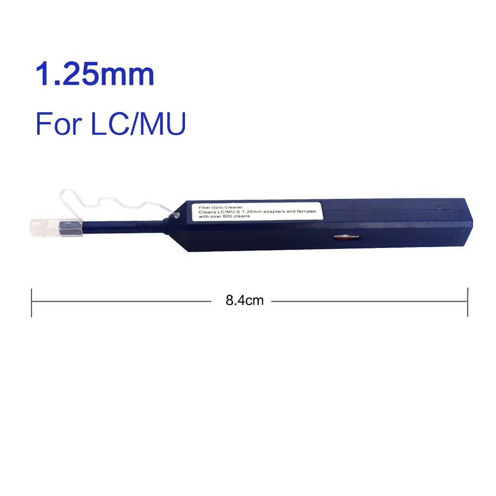 2PCS LC/SC/FC/ST One-Click Cleaner Tool 1.25mm and 2.5mm Fiber Optic Cleaning Pen 800 Cleans Fiber Optic Cleaner
