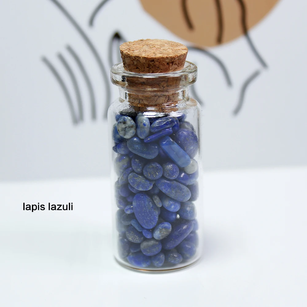 Lapis lazuli Runyangshi 17 типов натуральный кварцевый кристалл камень кристалл гравий Желая бутылка драгоценный камень натуральный кварц камни чип минеральный - Цвет: Lapis lazuli