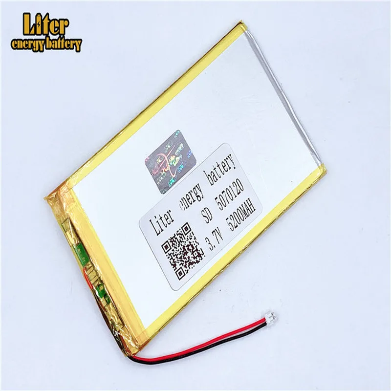 1,5 мм 2pin разъем 5070120 3,7 в 5200 мАч; lipo, аккумуляторы аккумуляторные рекреационные машины power bank