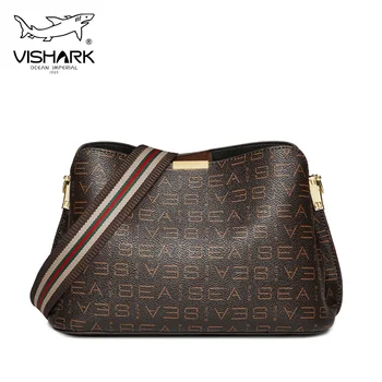 

VISHARK women's pvc Letter printing crossbody bags fashion shoulder bag
