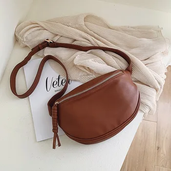 

Female Shoulder Messenger Bags Solid Color PU Leather Crossbody Bags for Women New Fashion Ladies' Travel Purses And Handbags