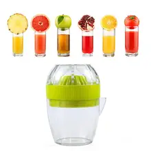 Многофункциональная соковыжималка для апельсинового лимона, портативная пластиковая ручная соковыжималка для фруктов, ручная соковыжималка для кухни, домашняя зеленая соковыжималка